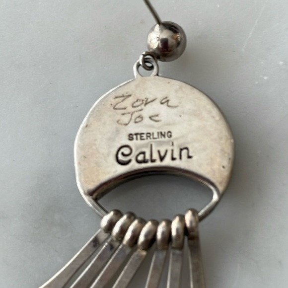 Zora Joe & Calvin Begay Navajo Vintage Native American Earrings - Picture 11 of 13